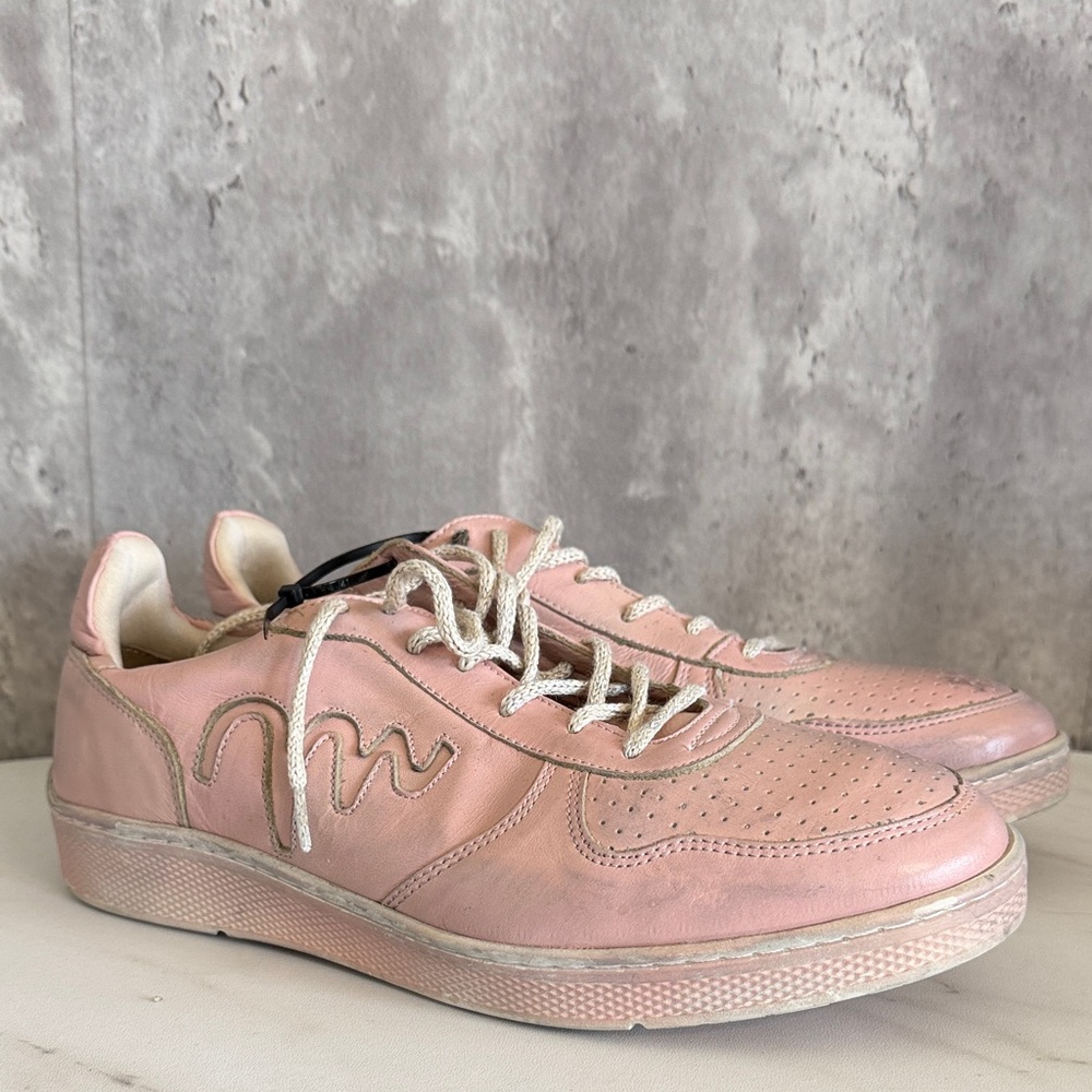 Sandro moscoloni marlin for her Pink Leather Sneakers sz 10.5 women’s